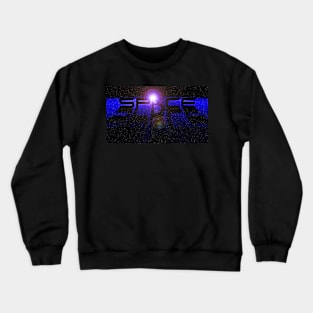 Space Design - Blue Crewneck Sweatshirt